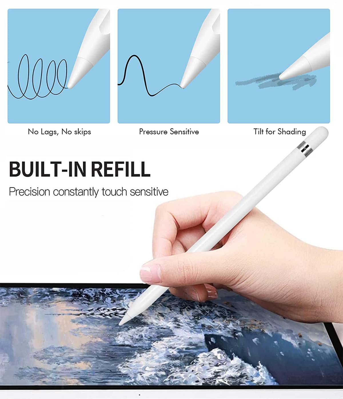 Amazon.com: Apple Pencil Tip for Apple Pencil 1st & 2nd Generation